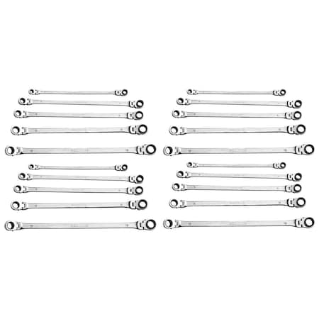 Mountain 4Sets- 5 Pc Metric Flexible Reversible Ratchet EX-PFFGBXZ-5PC